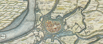 Ausschnitt aus einer historischen Karte aus dem Jahre 1633