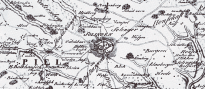 Ausschnitt aus einer historischen Karte aus dem Jahre 1803