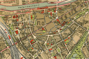 Stadtplan Neuss 1925 (Ausschnitt)
