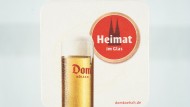 Köln: Bierdeckel Dom Kölsch, Heimat im Glas